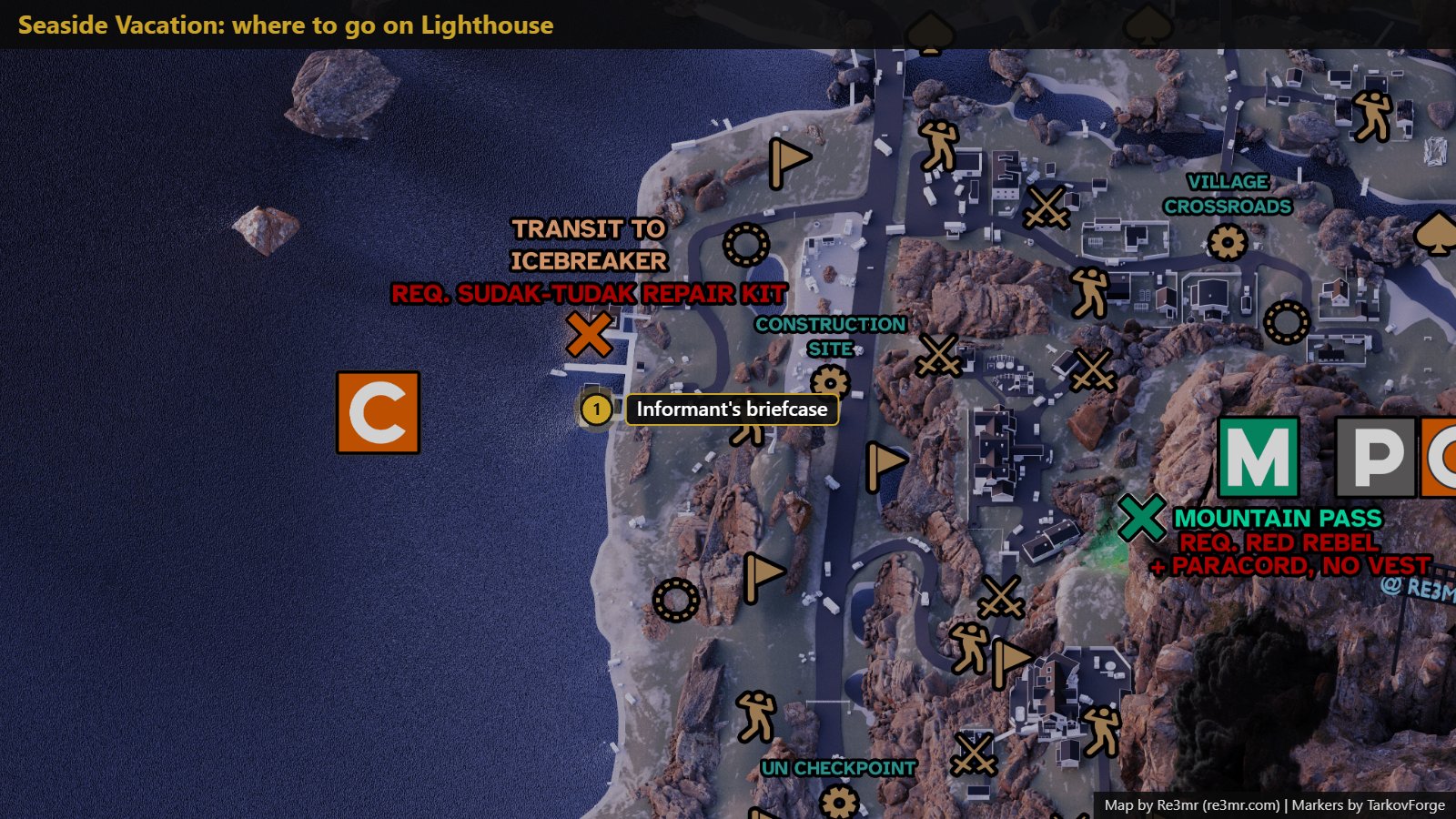 Location on Lighthouse: Informant's briefcase. Map by Re3mr.